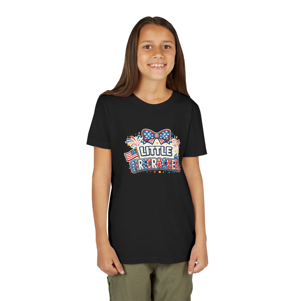 Kids Tee — "Little Firecracker" Patriotic 4th of July Shirt