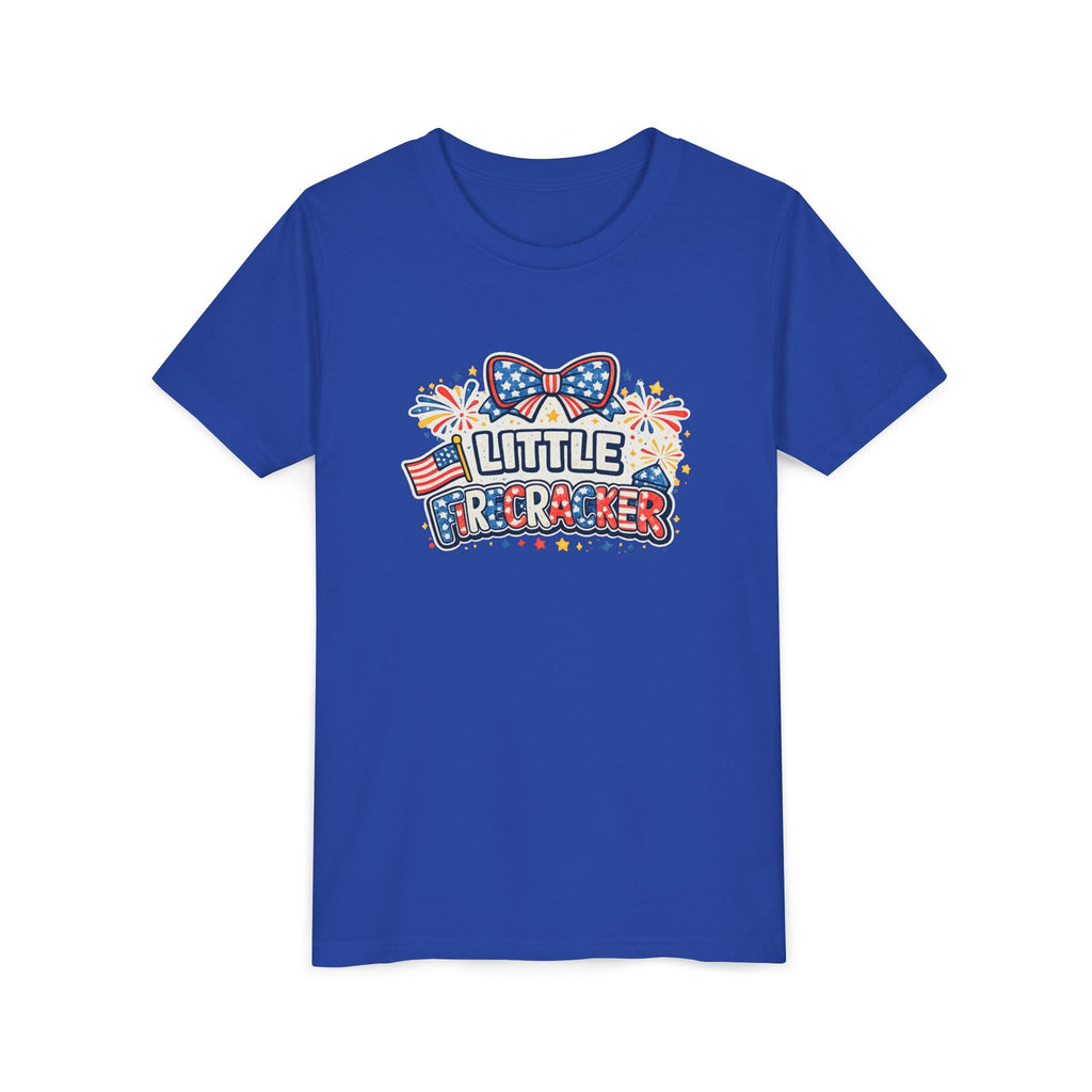 Kids Tee — "Little Firecracker" Patriotic 4th of July Shirt