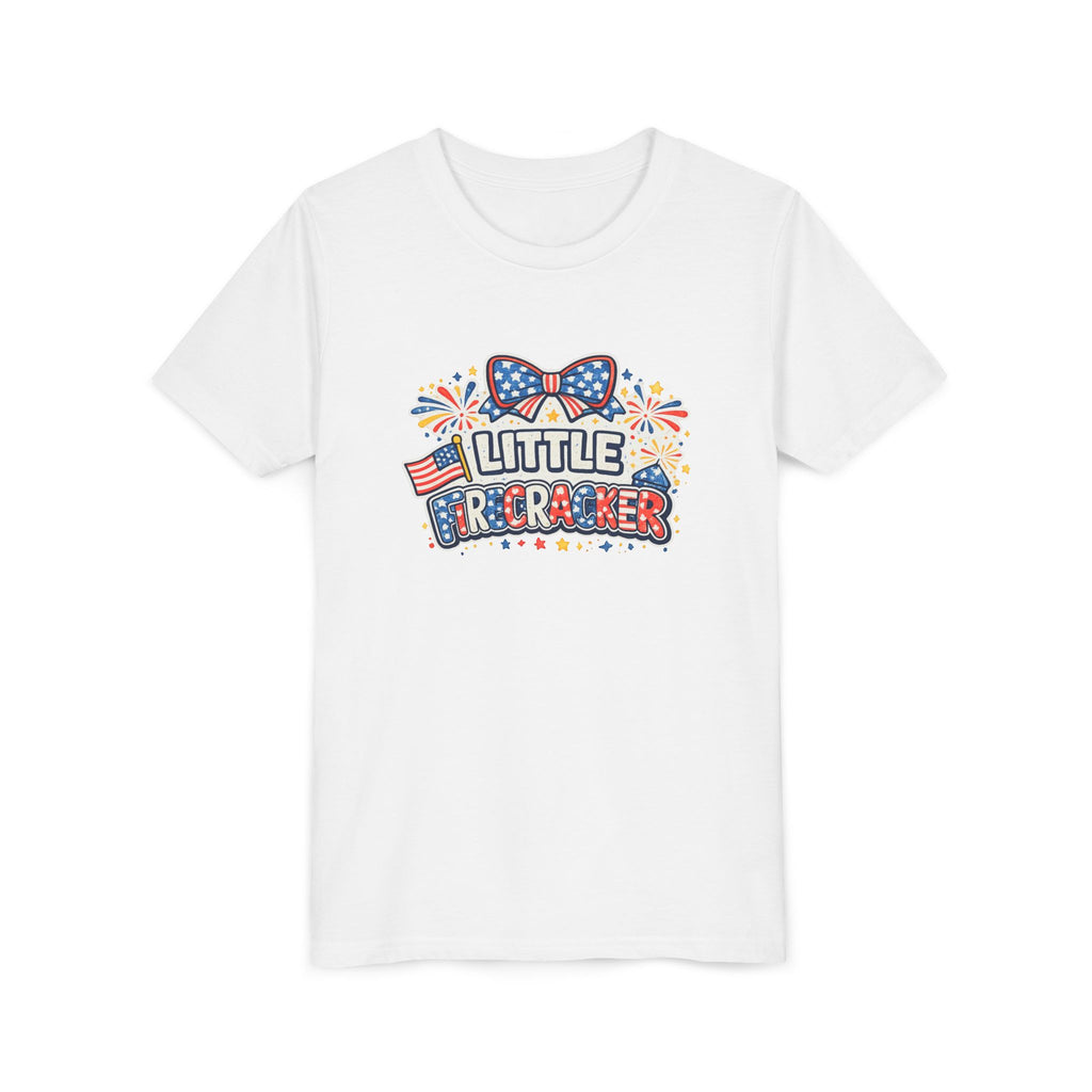 Kids Tee — "Little Firecracker" Patriotic 4th of July Shirt