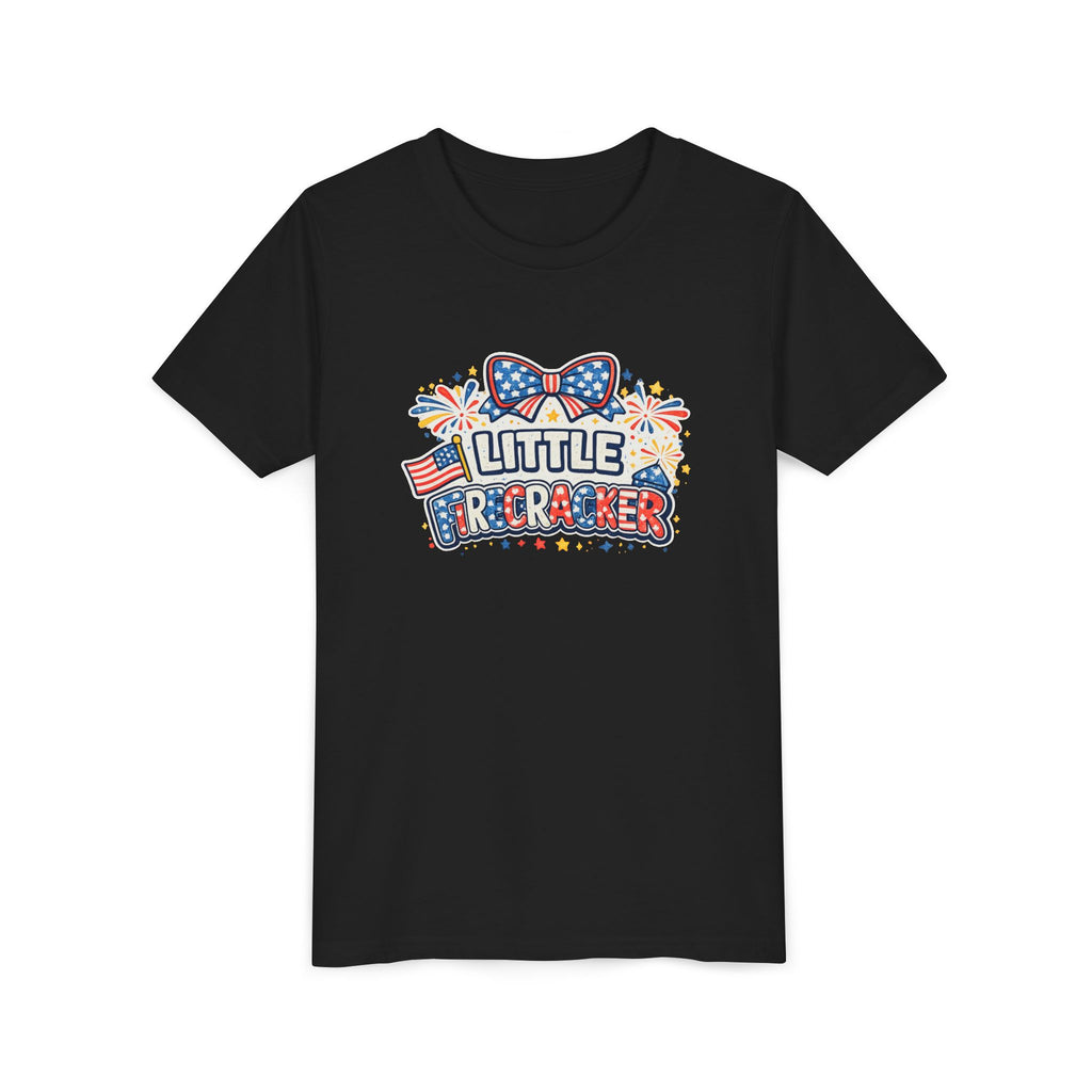 Kids Tee — "Little Firecracker" Patriotic 4th of July Shirt