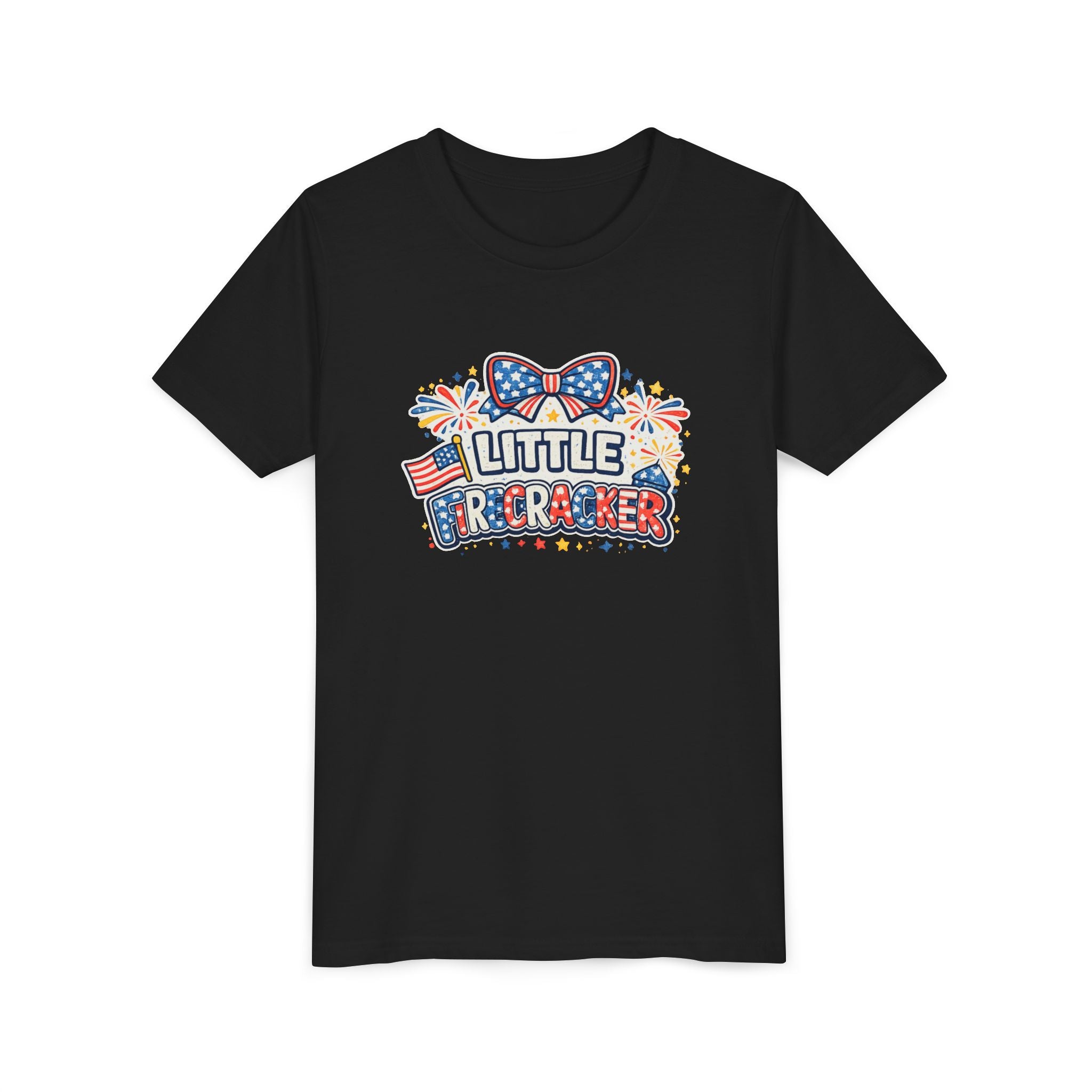 Kids Tee — "Little Firecracker" Patriotic 4th of July Shirt