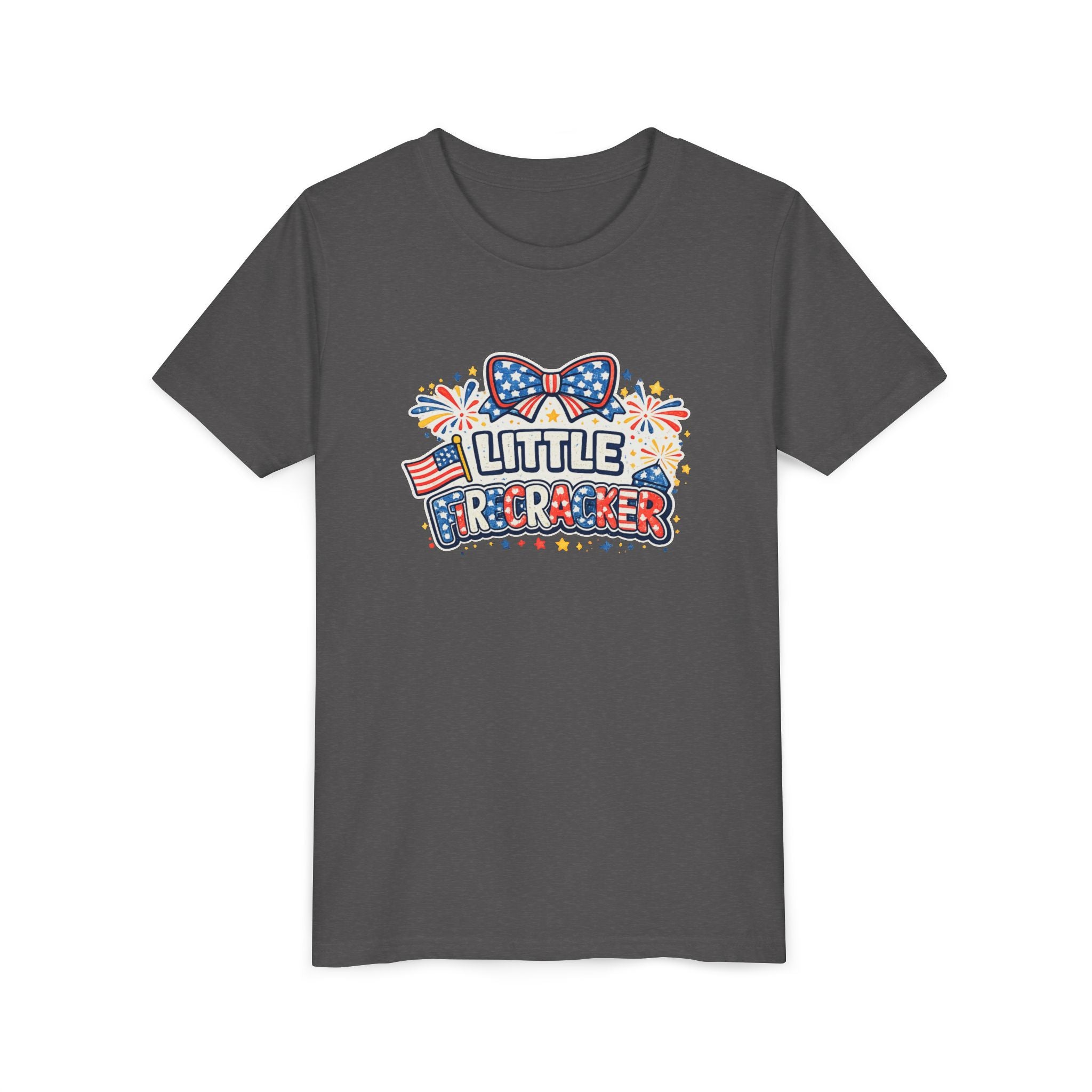 Kids Tee — "Little Firecracker" Patriotic 4th of July Shirt